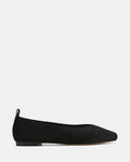 Belinda Black Textured Leather Ballet Flat