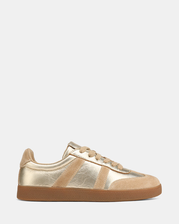 Boston Gold Metallic Leather Sneaker