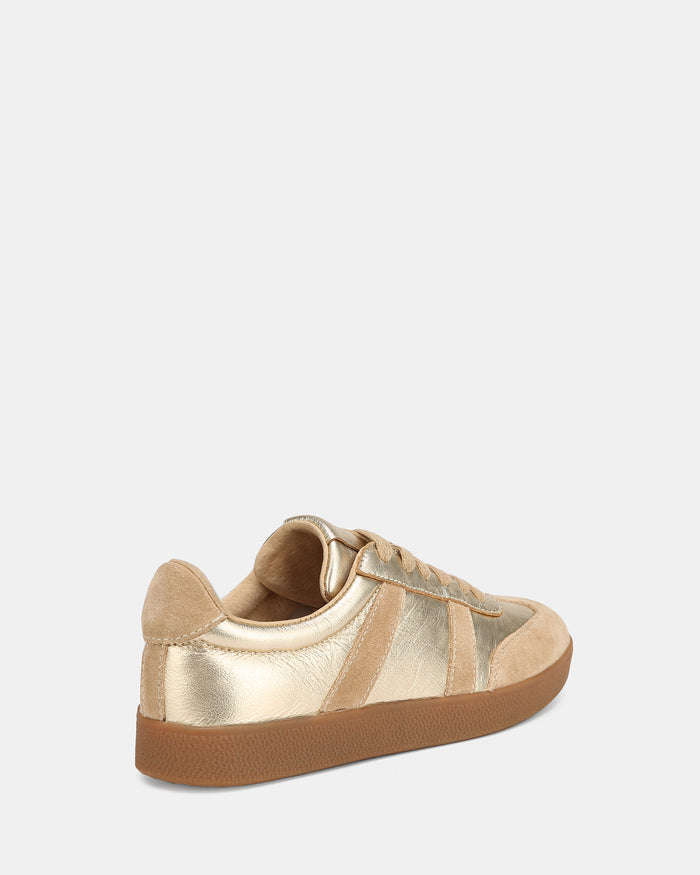Boston Gold Metallic Leather Sneaker
