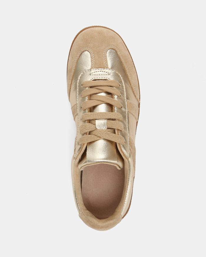 Boston Gold Metallic Leather Sneaker