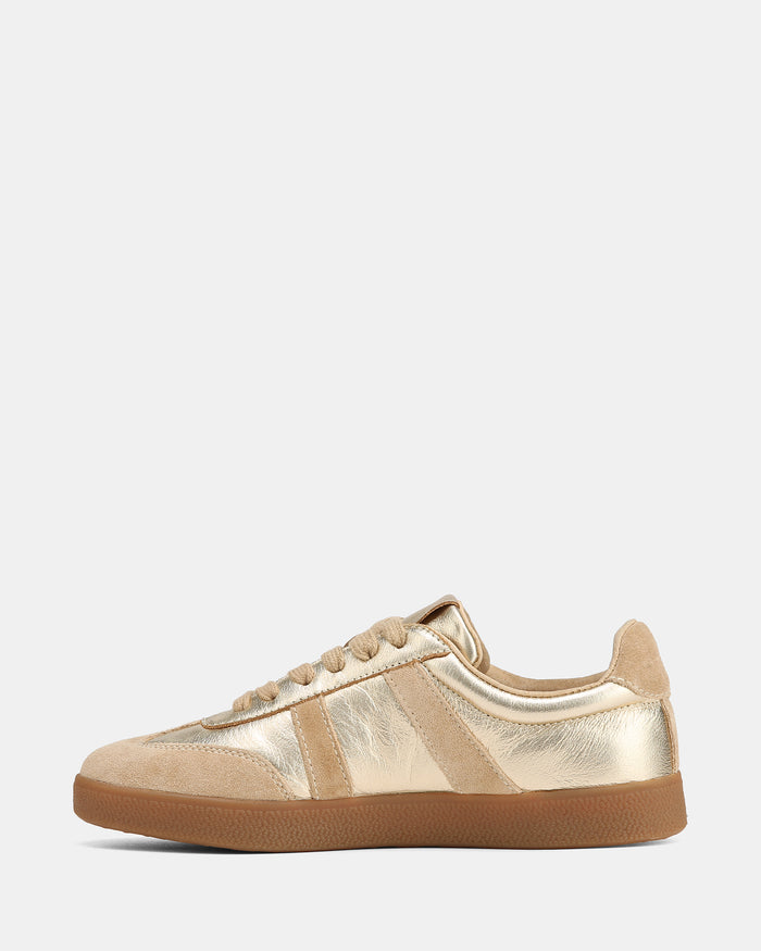 Boston Gold Metallic Leather Sneaker