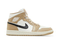 Women's Air Jordan 1 Mid Sail/Black-Desert (BQ6472 103)