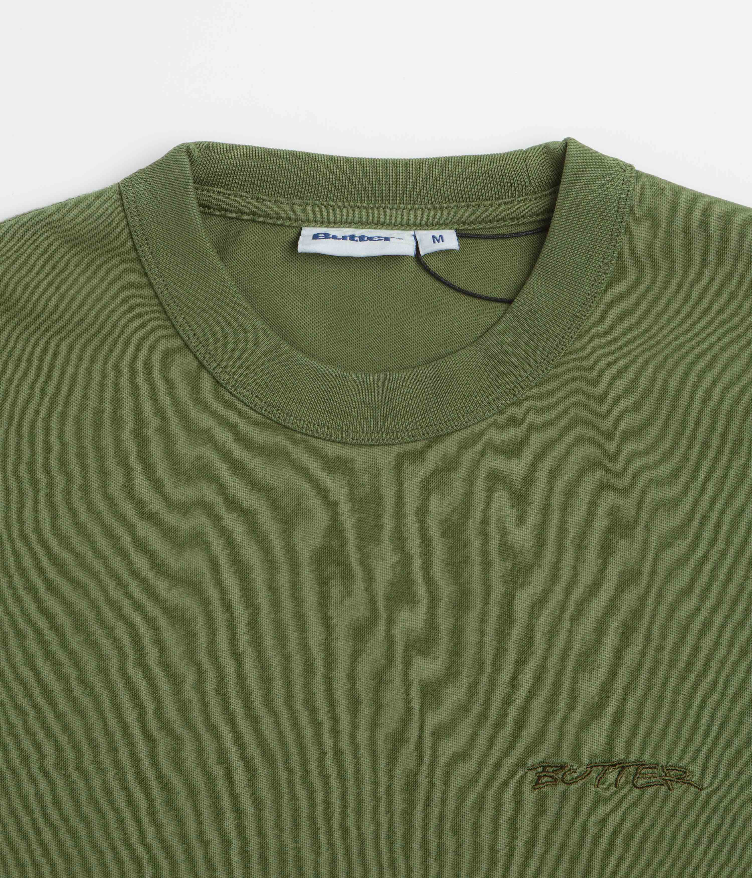 Butter Goods Inside Out T-Shirt - Washed Army