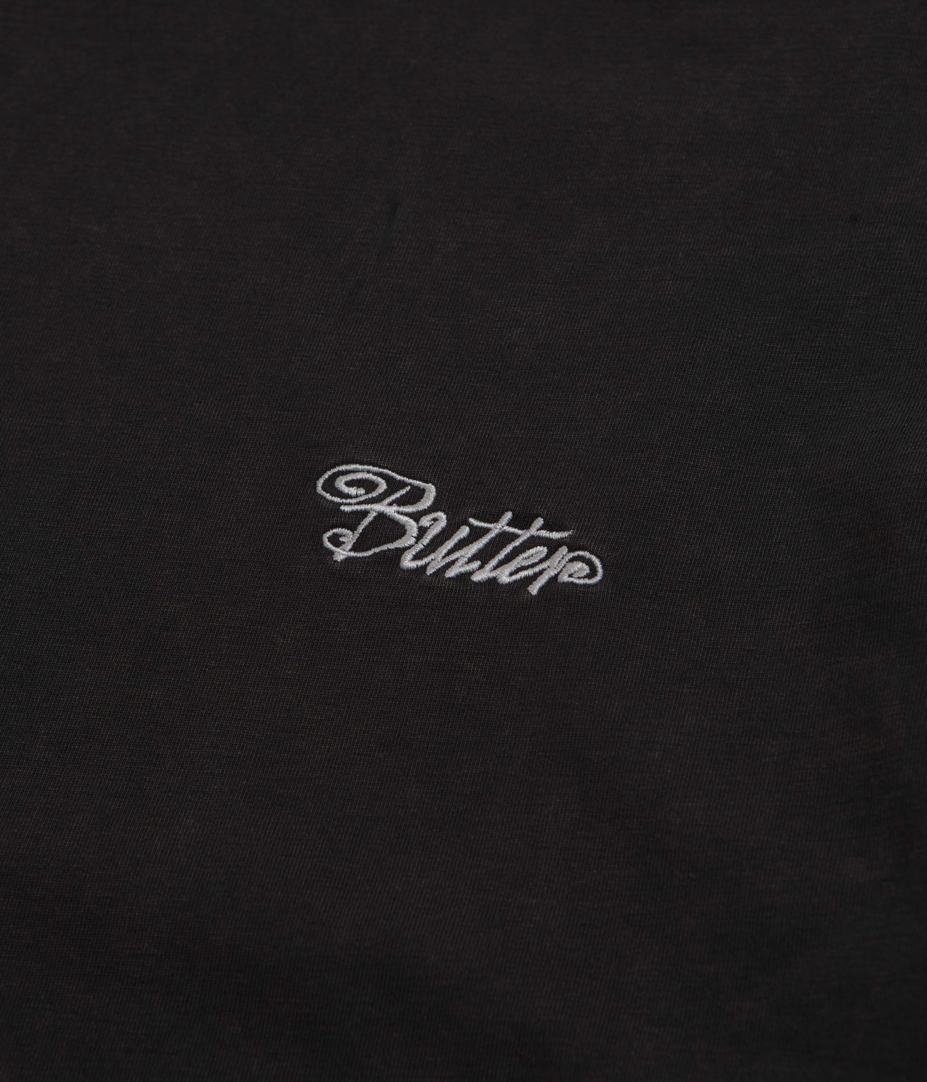 Butter Goods Jive Overlock Stitch T-Shirt - Distressed Black