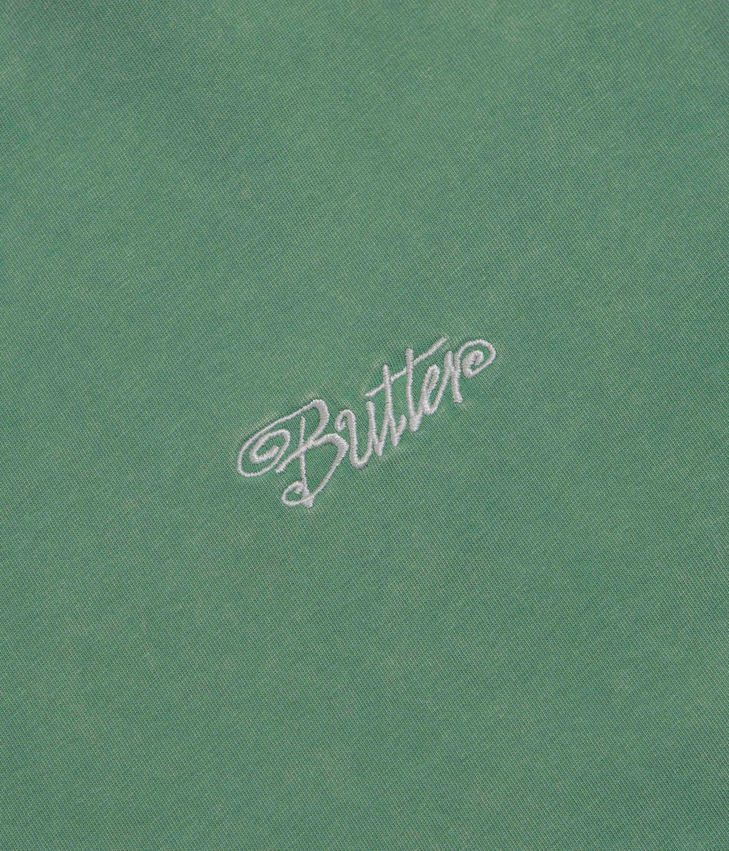 Butter Goods Jive Overlock Stitch T-Shirt - Distressed Jade