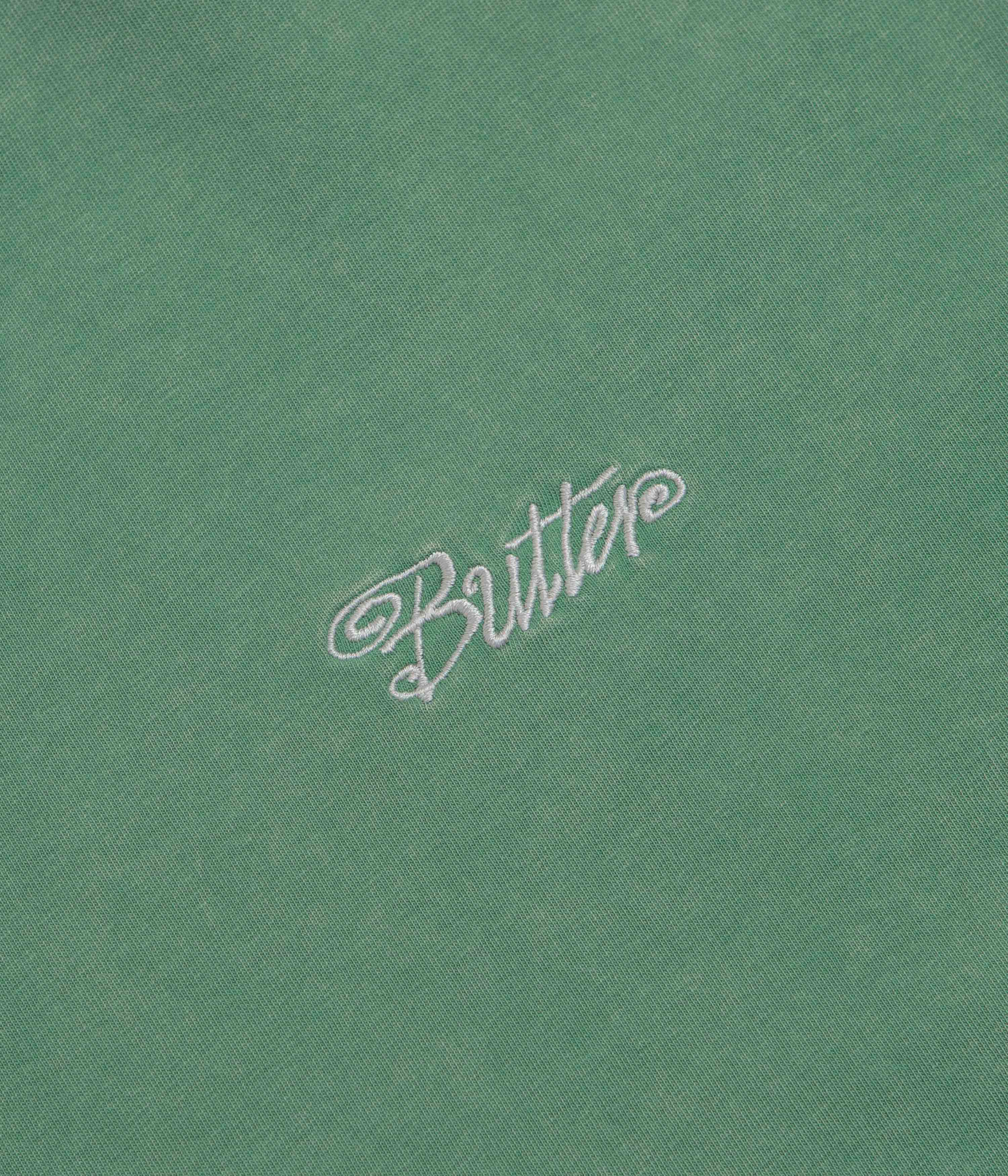 Butter Goods Jive Overlock Stitch T-Shirt - Distressed Jade