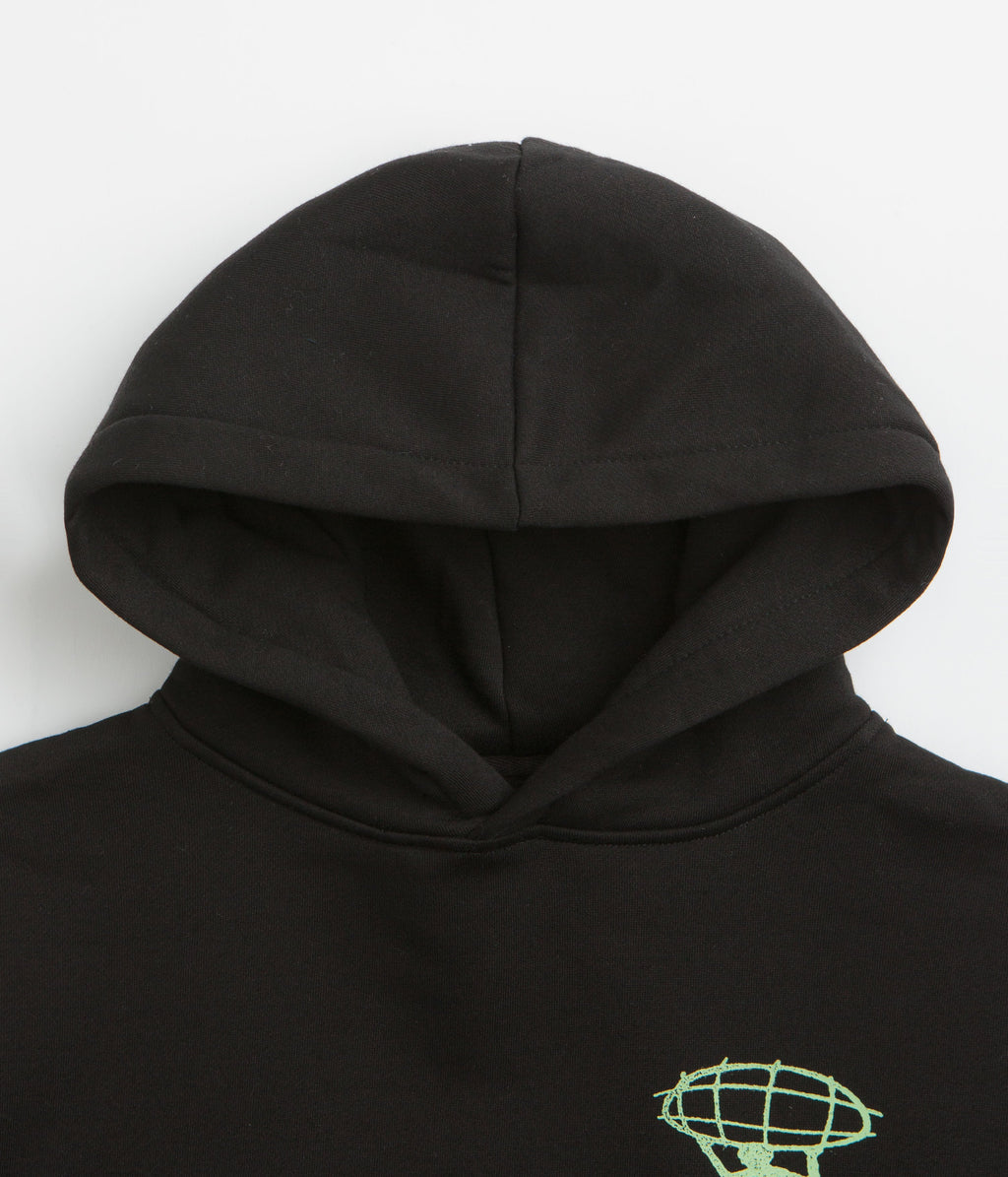 Butter Goods Terrain Hoodie - Black / Green / Black