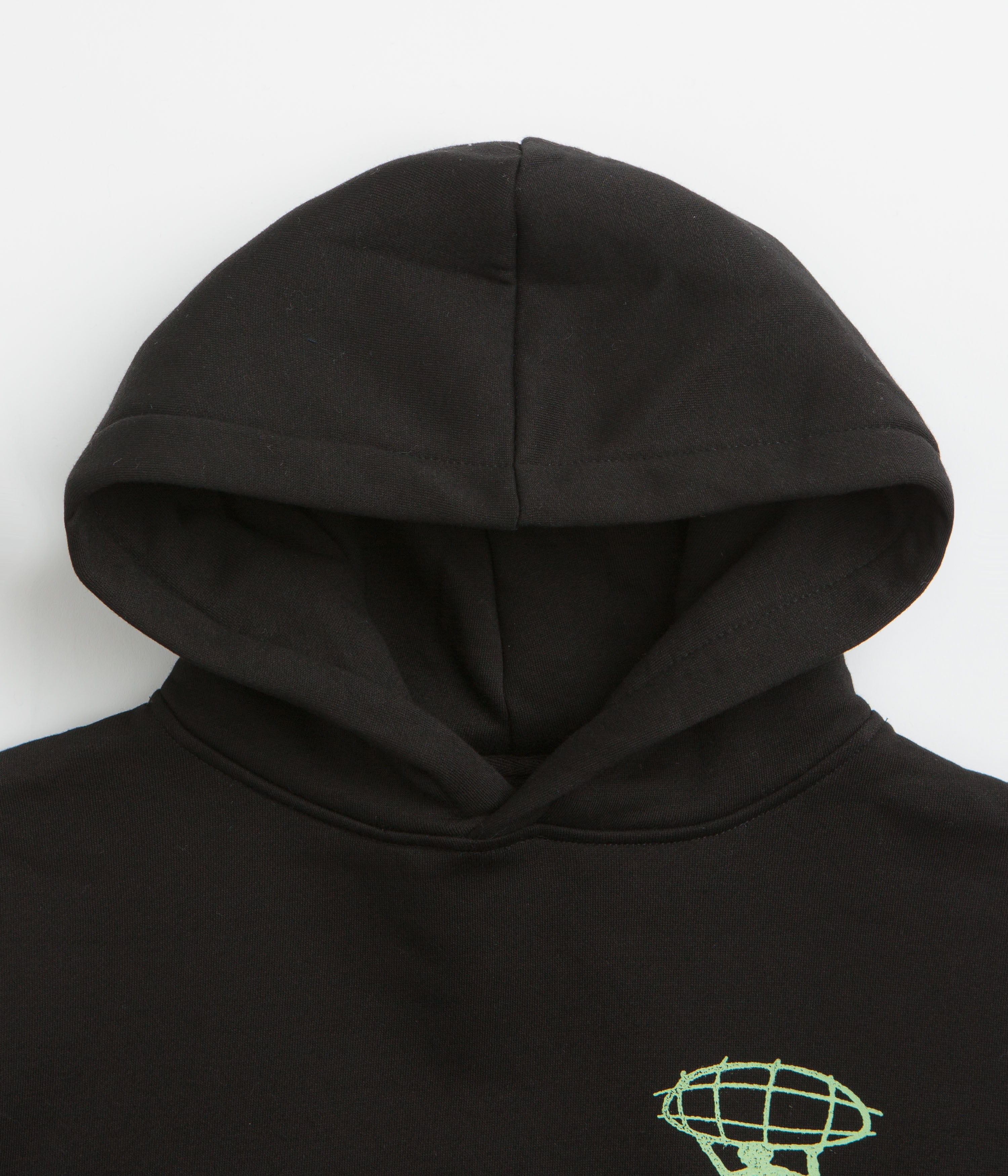 Butter Goods Terrain Hoodie - Black / Green / Black