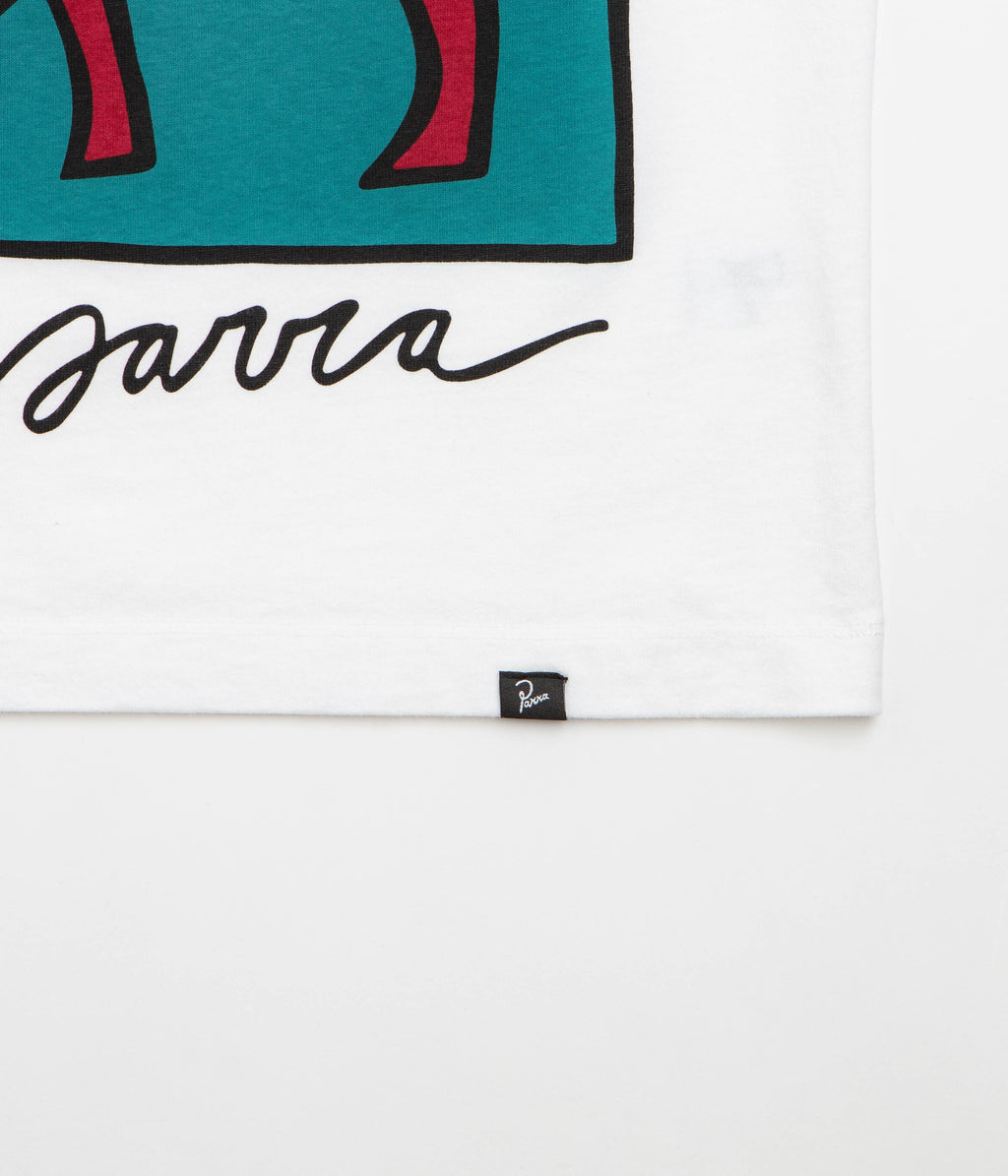 by Parra Bear Dog Hammer T-Shirt - White