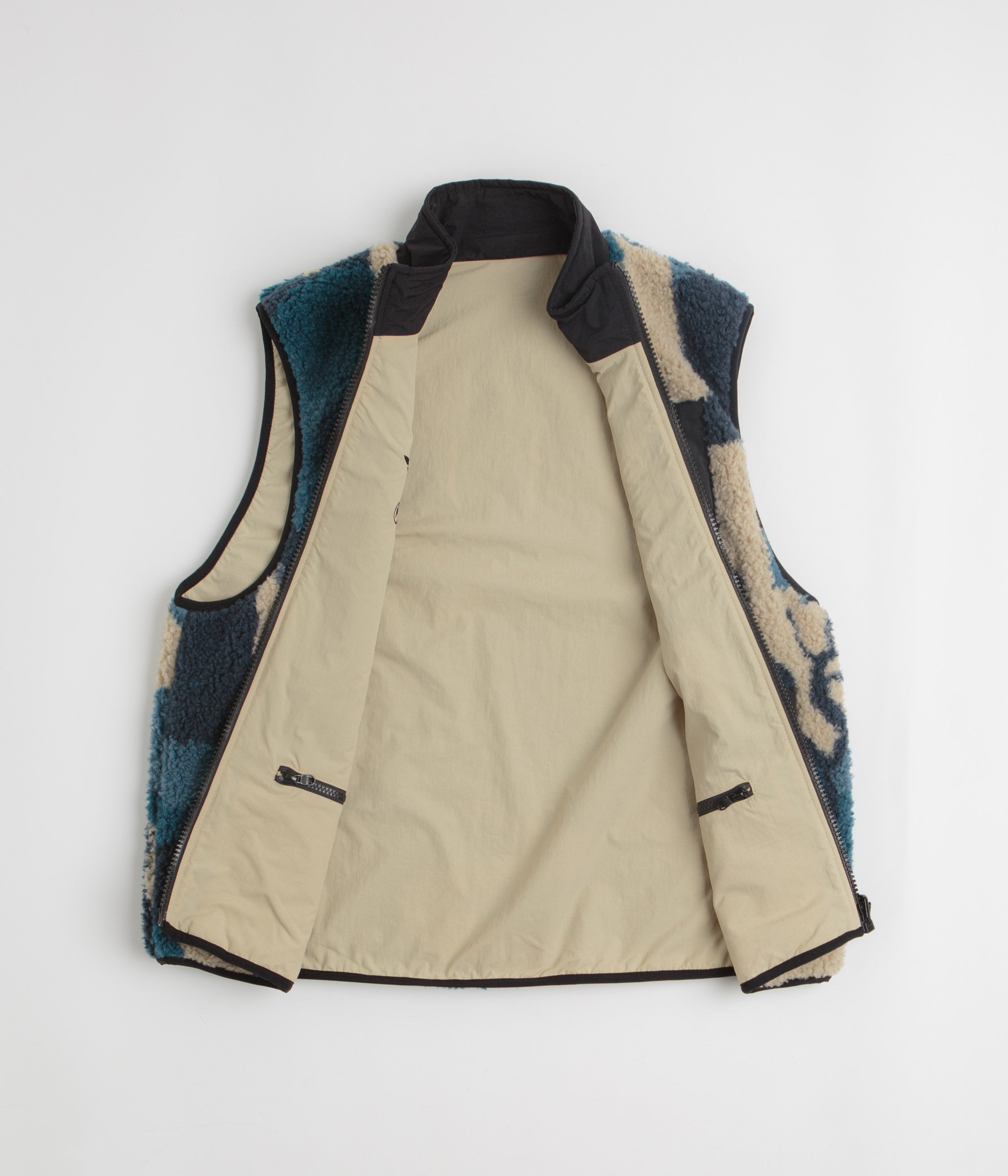 by Parra Infinite Bird Reversible Vest - Navy Blue