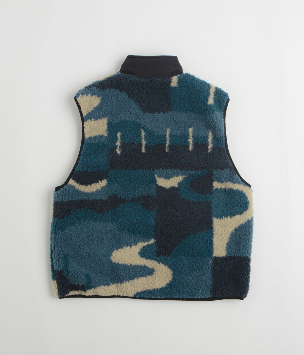 by Parra Infinite Bird Reversible Vest - Navy Blue
