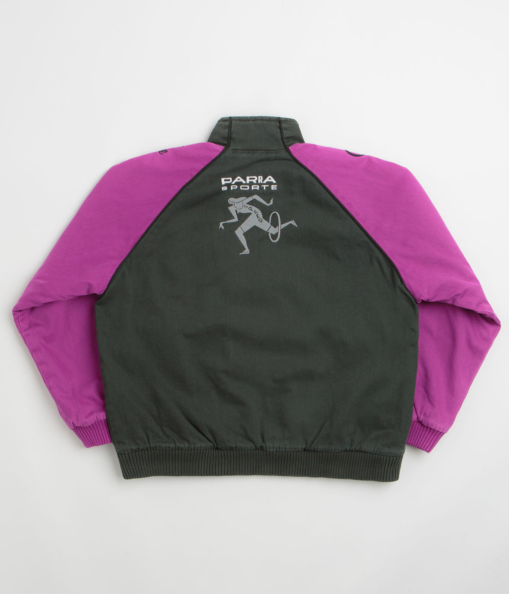 by Parra Owl Meets Rat Racing Jacket - Purple Pink
