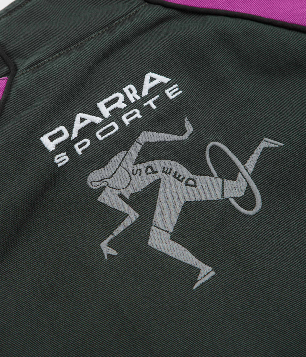 by Parra Owl Meets Rat Racing Jacket - Purple Pink