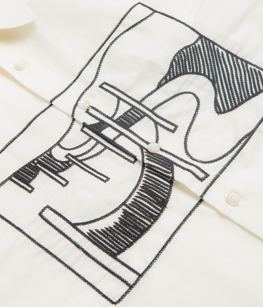 by Parra The Dunes Short Sleeve Shirt - Off White