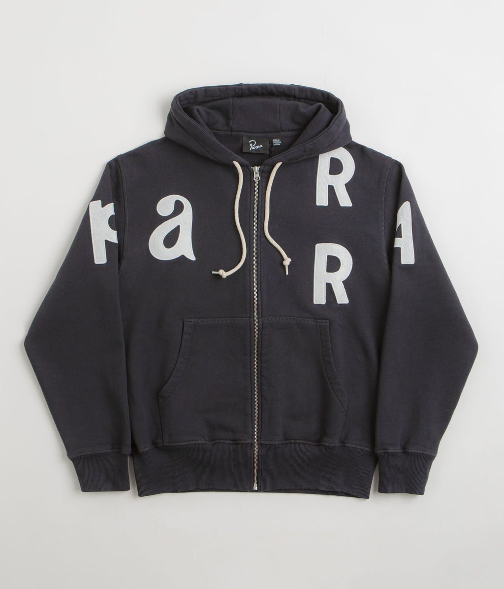 by Parra Word Salad Full Zip Hoodie - Dark Navy