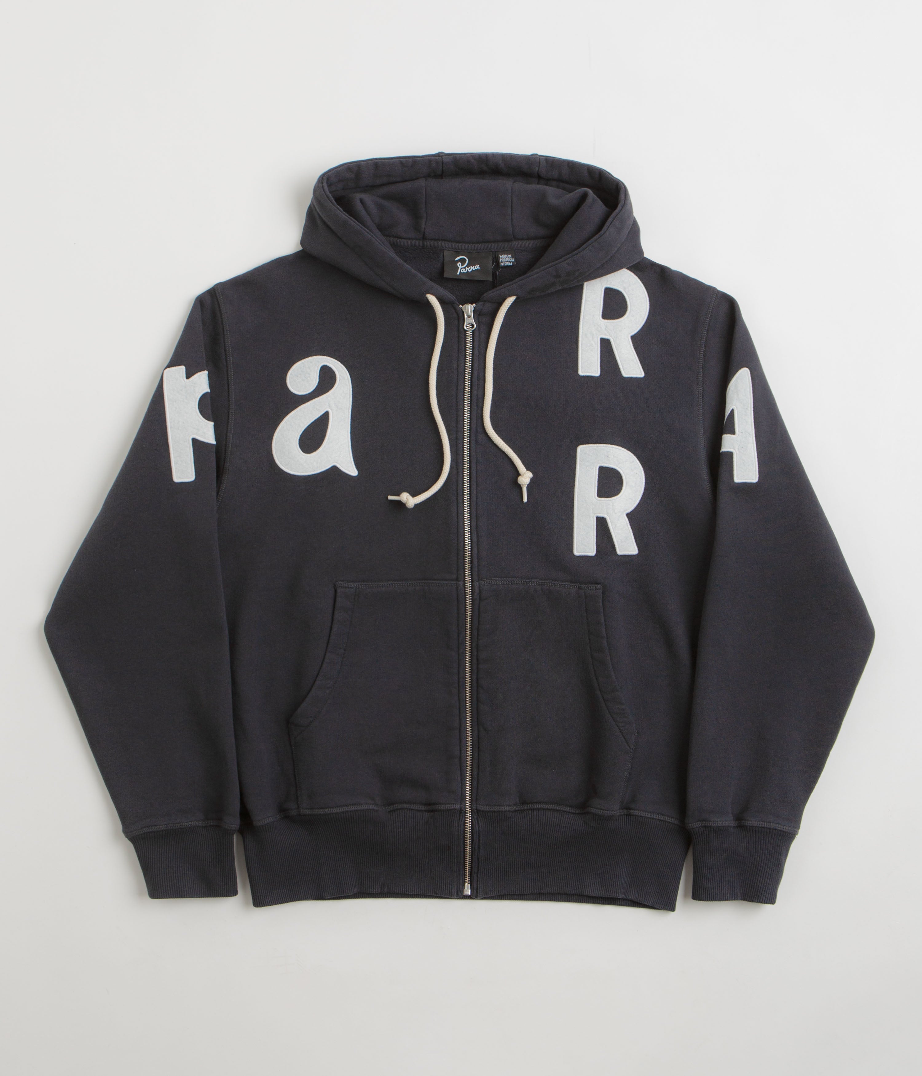 by Parra Word Salad Full Zip Hoodie - Dark Navy