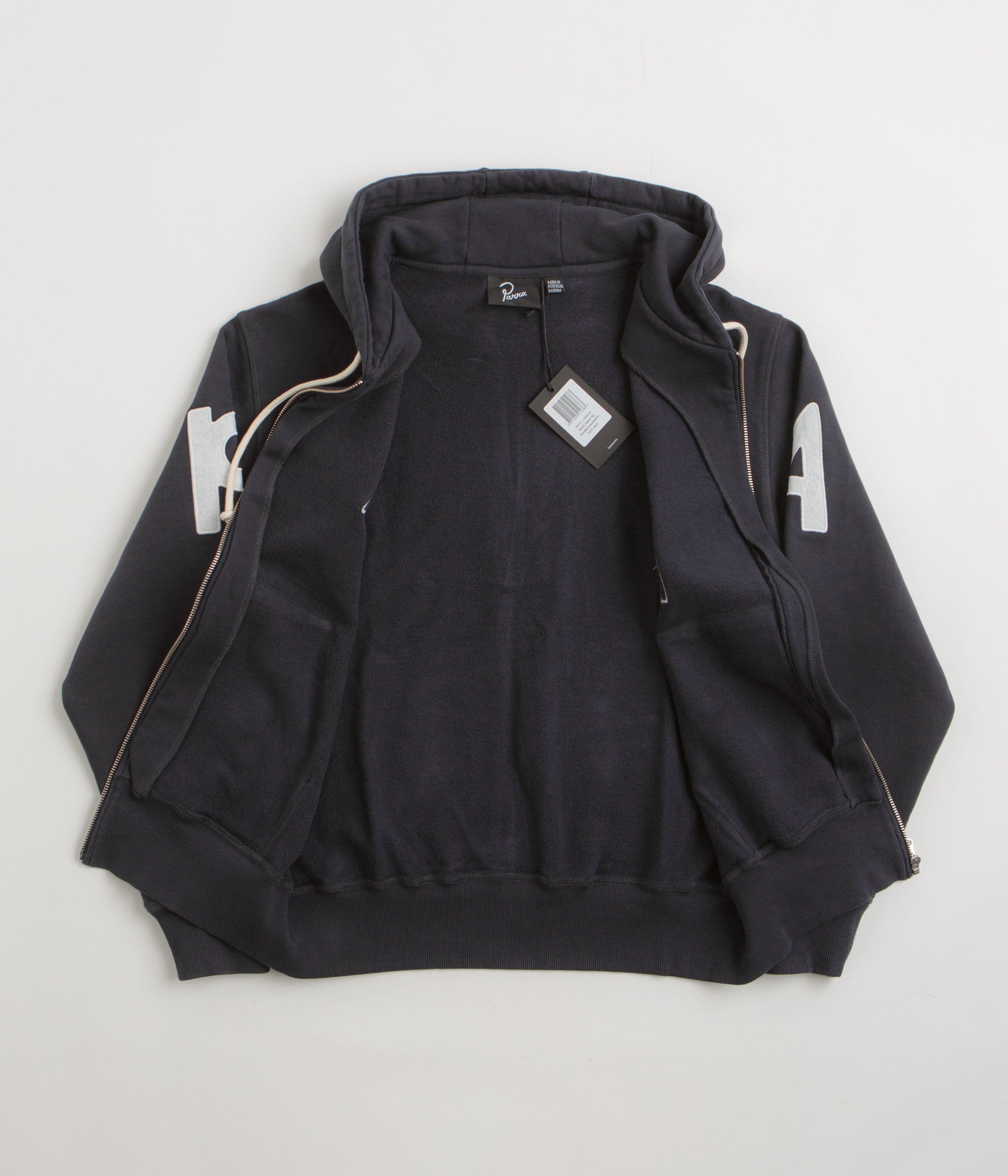 by Parra Word Salad Full Zip Hoodie - Dark Navy