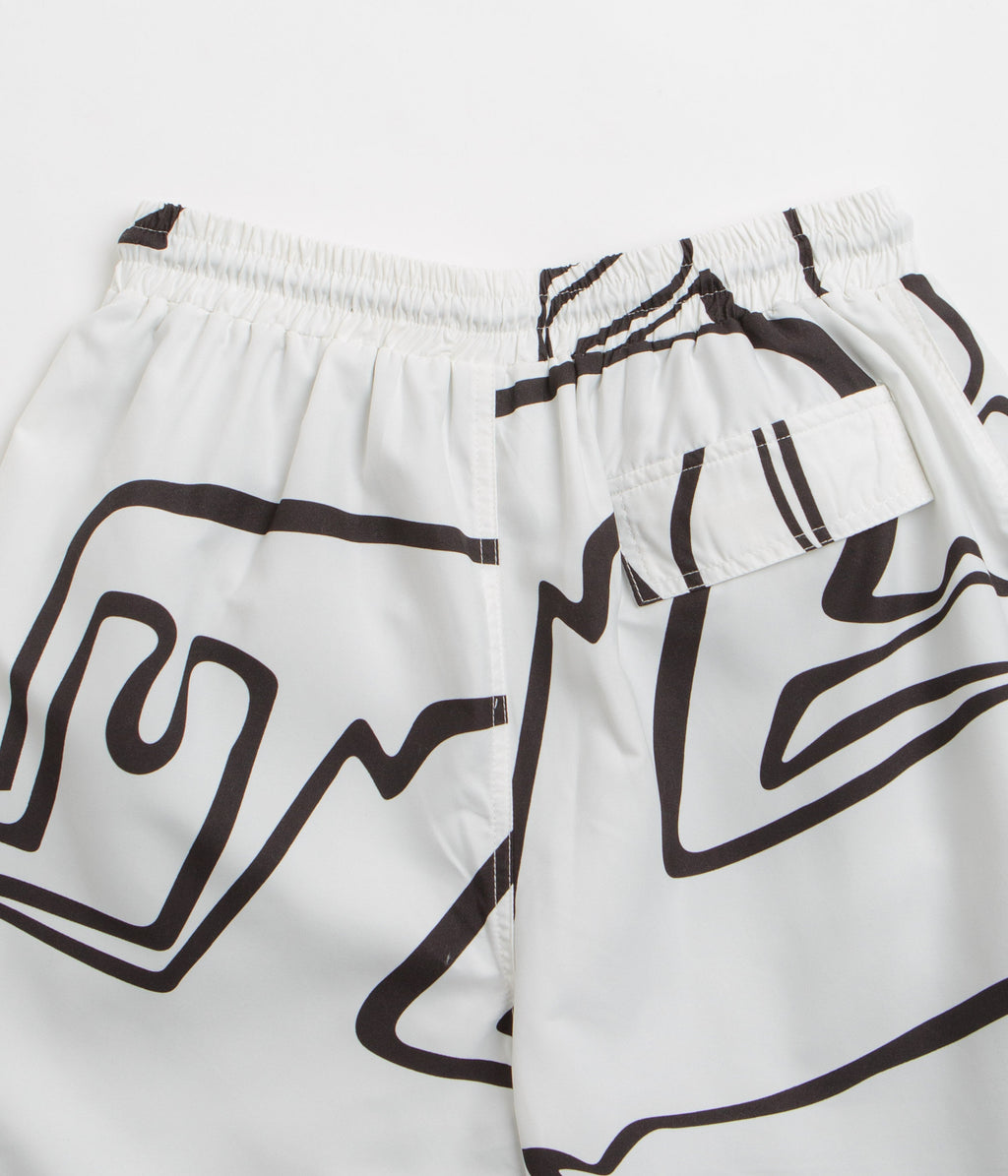 by Parra Yoga Walks Swim Shorts - White