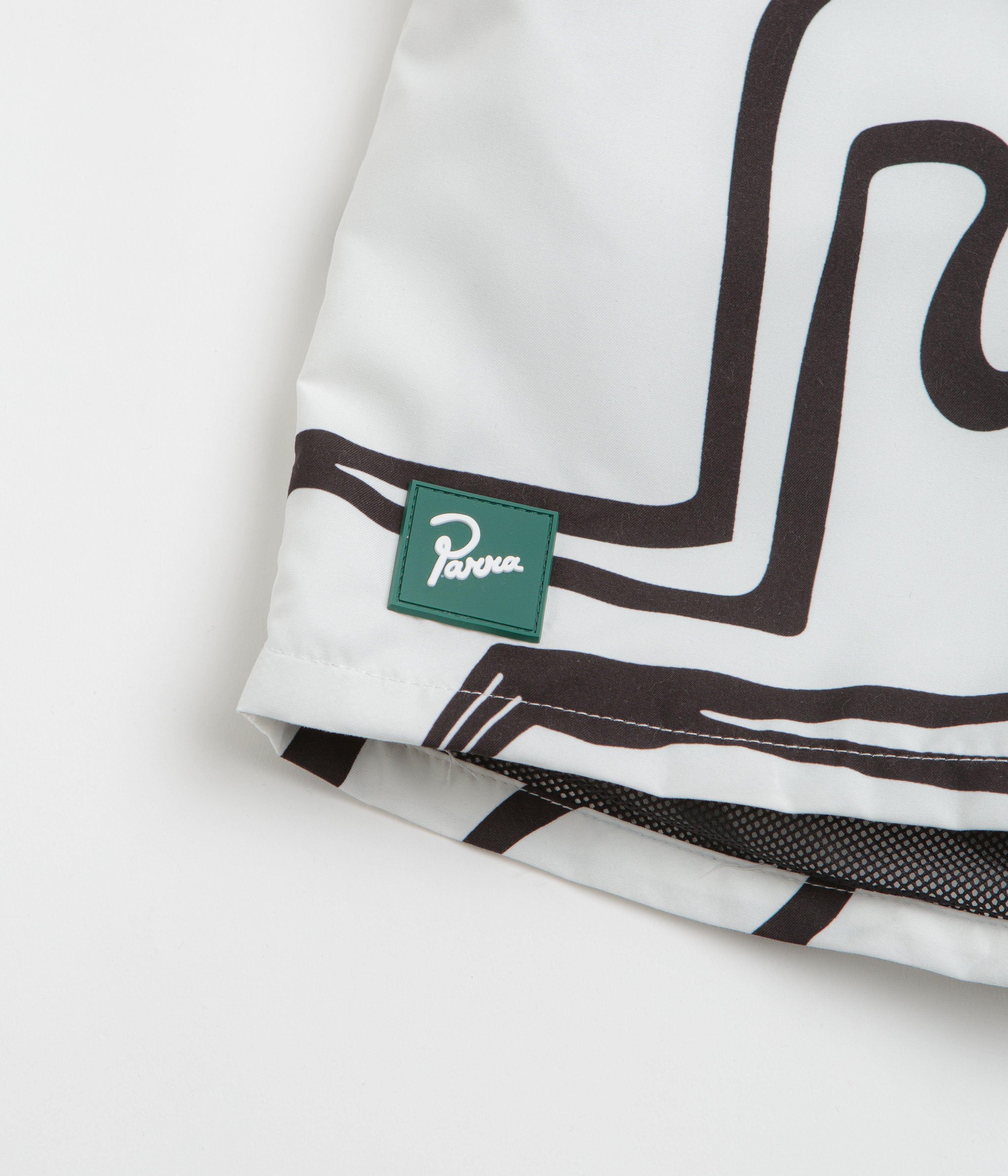 by Parra Yoga Walks Swim Shorts - White