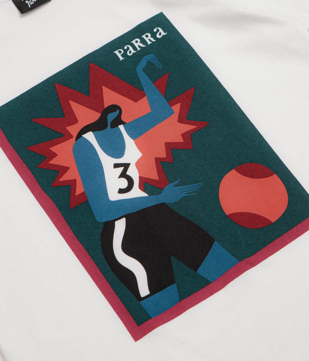 by Parra Baseketball T-Shirt - White