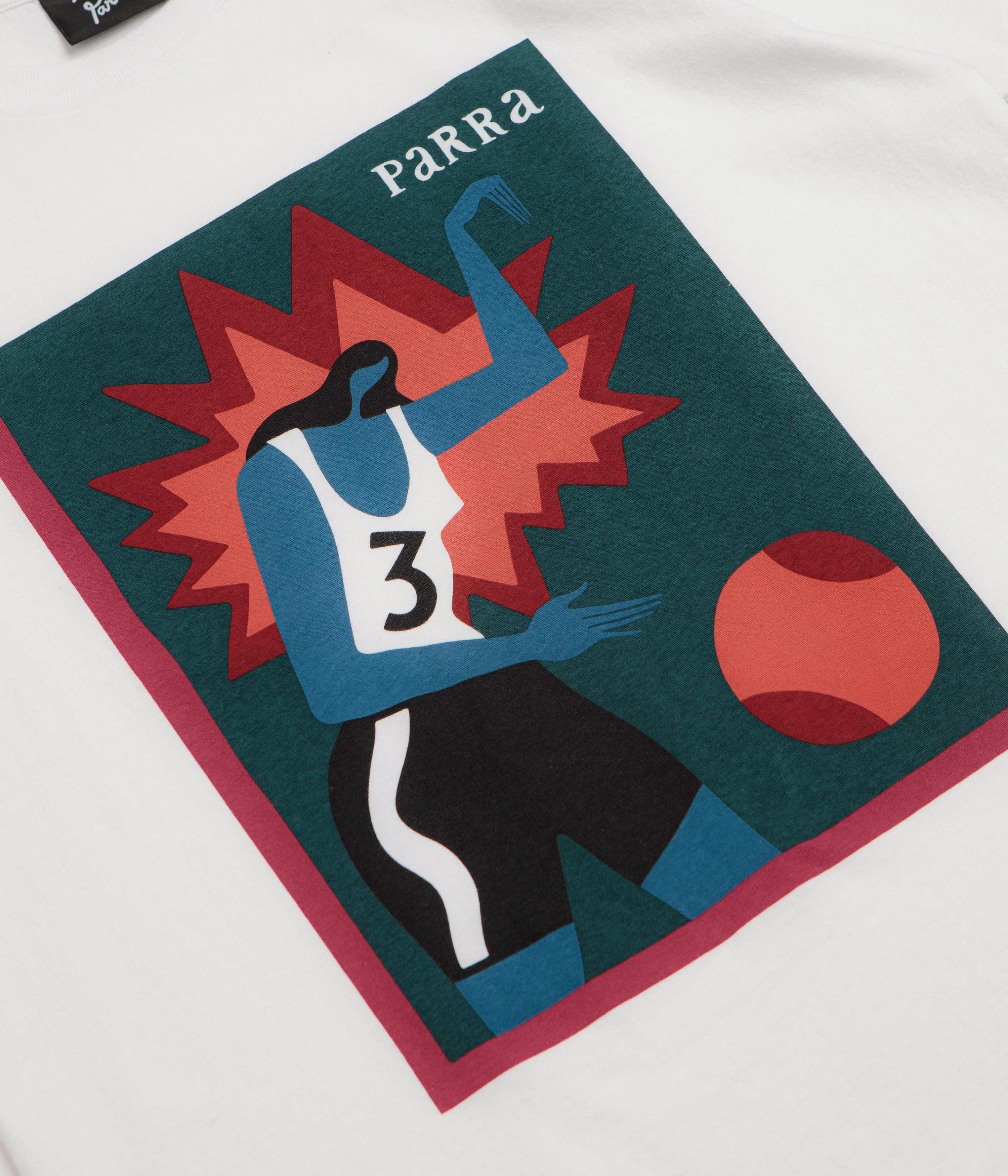 by Parra Baseketball T-Shirt - White