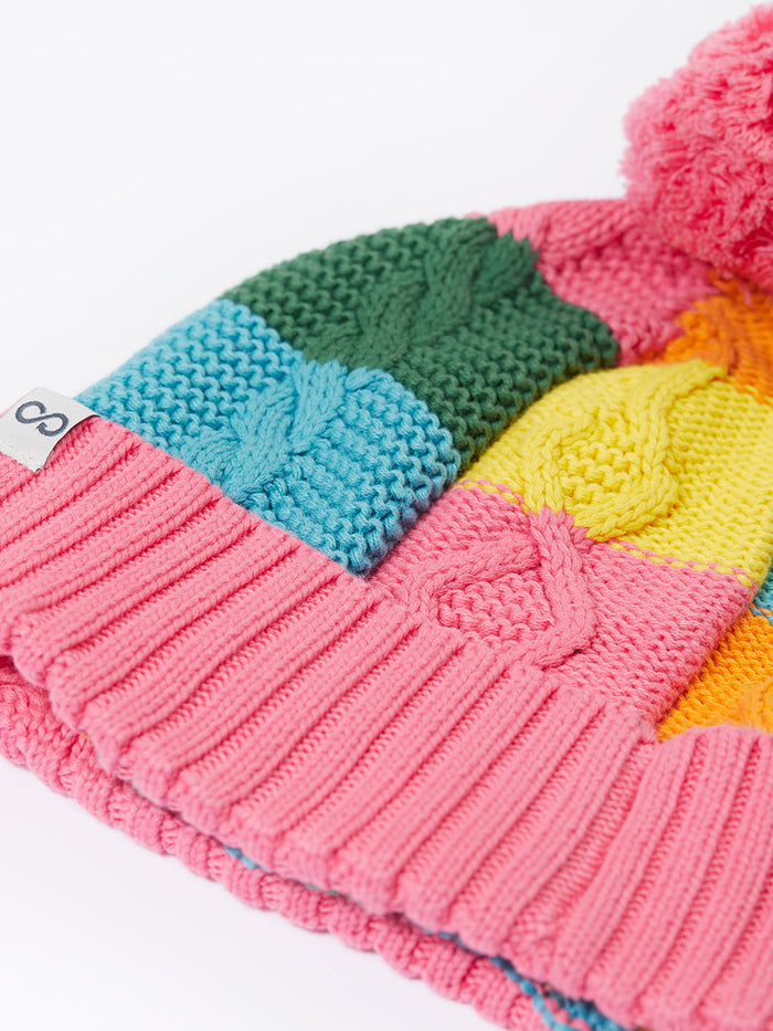 Cable Knit Bobble Hat