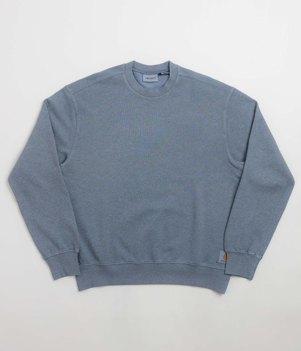 Carhartt Caspian Crewneck Sweatshirt - Shady Blue Heather