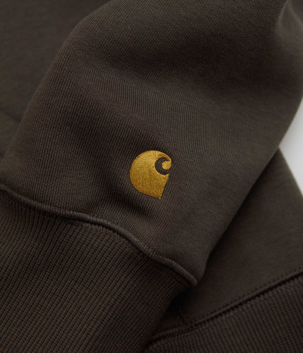 Carhartt Chase Hoodie - Shungite / Gold