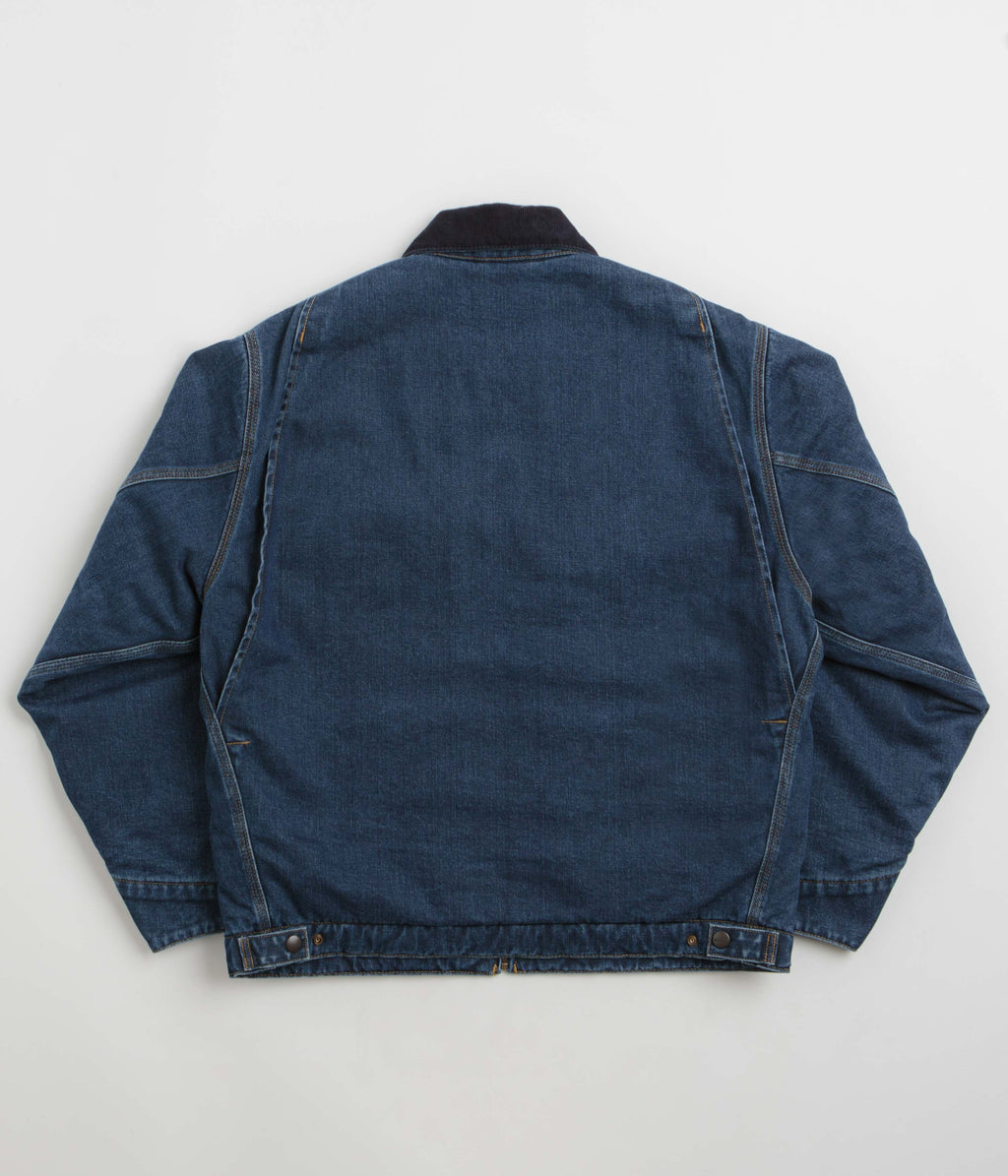 Carhartt OG Detroit Jacket - Blue / Dark Navy Stone Washed
