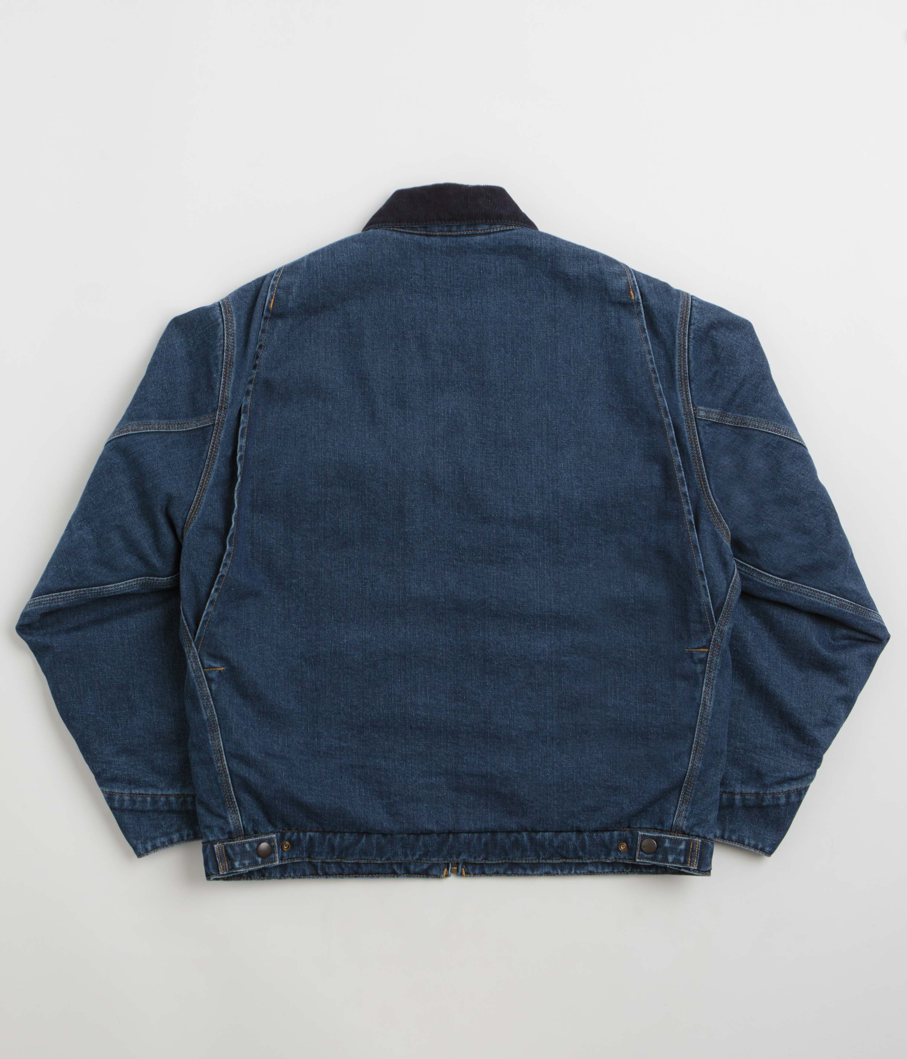 Carhartt OG Detroit Jacket - Blue / Dark Navy Stone Washed