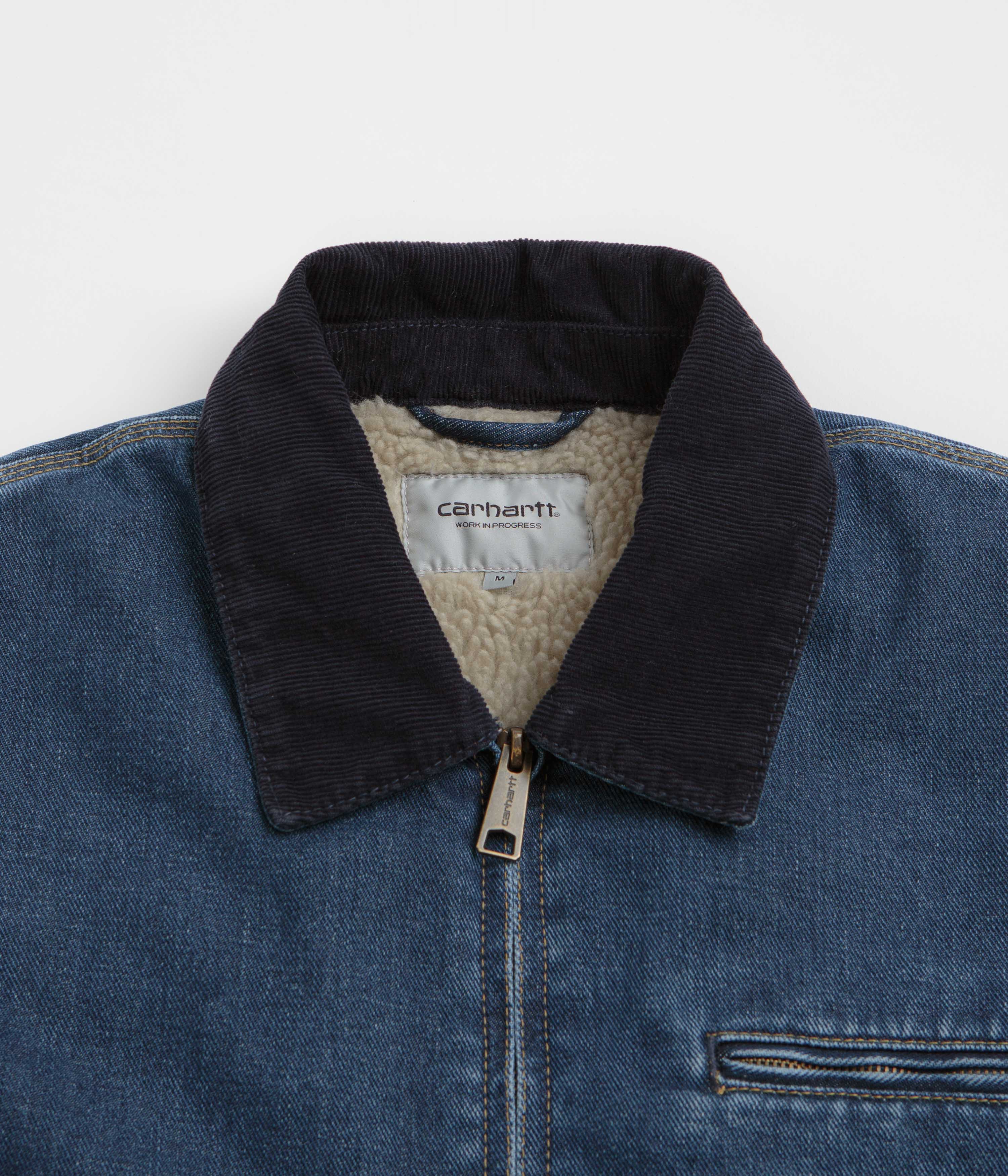 Carhartt OG Detroit Jacket - Blue / Dark Navy Stone Washed