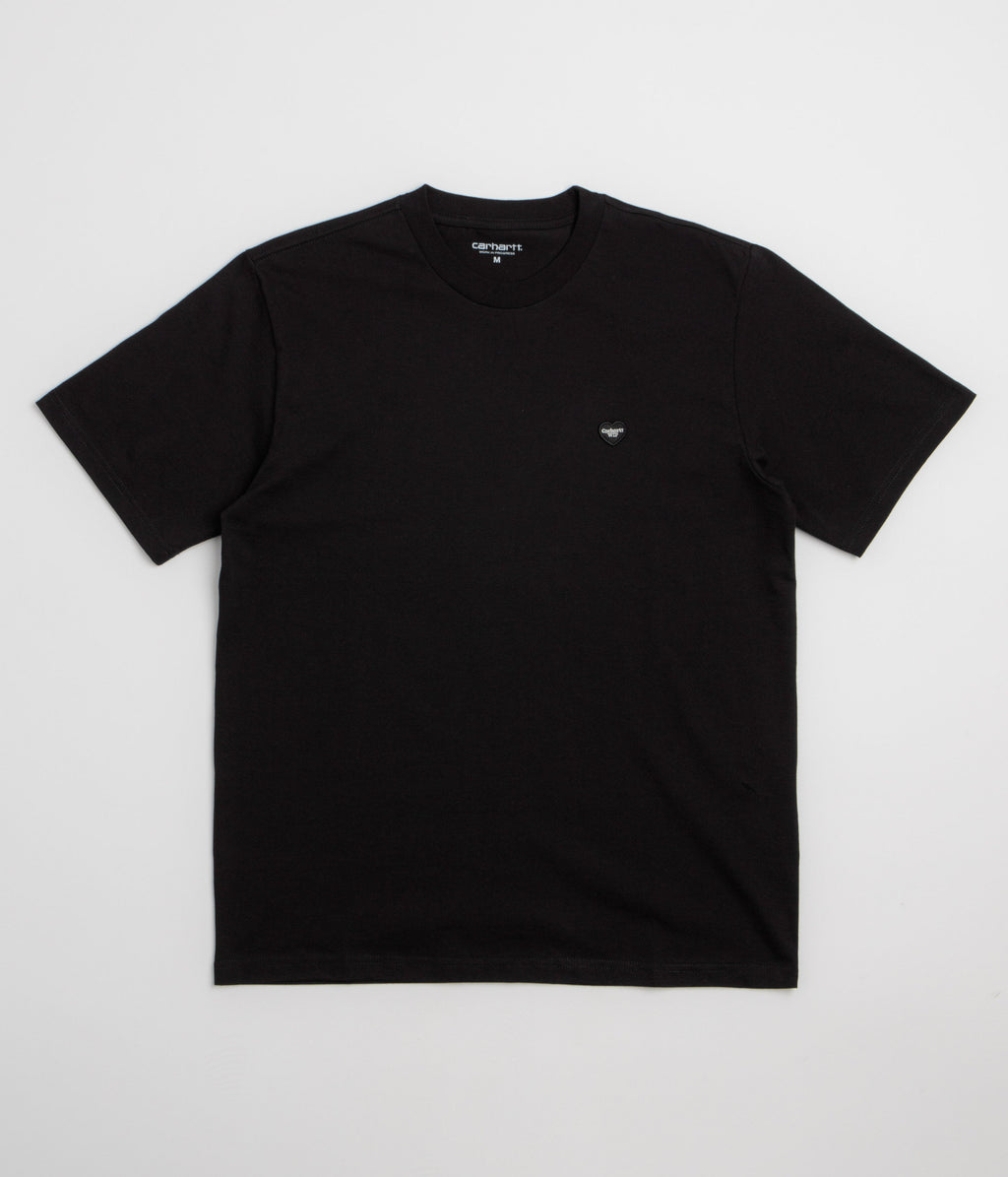 Carhartt Small Heart T-Shirt - Black / Black
