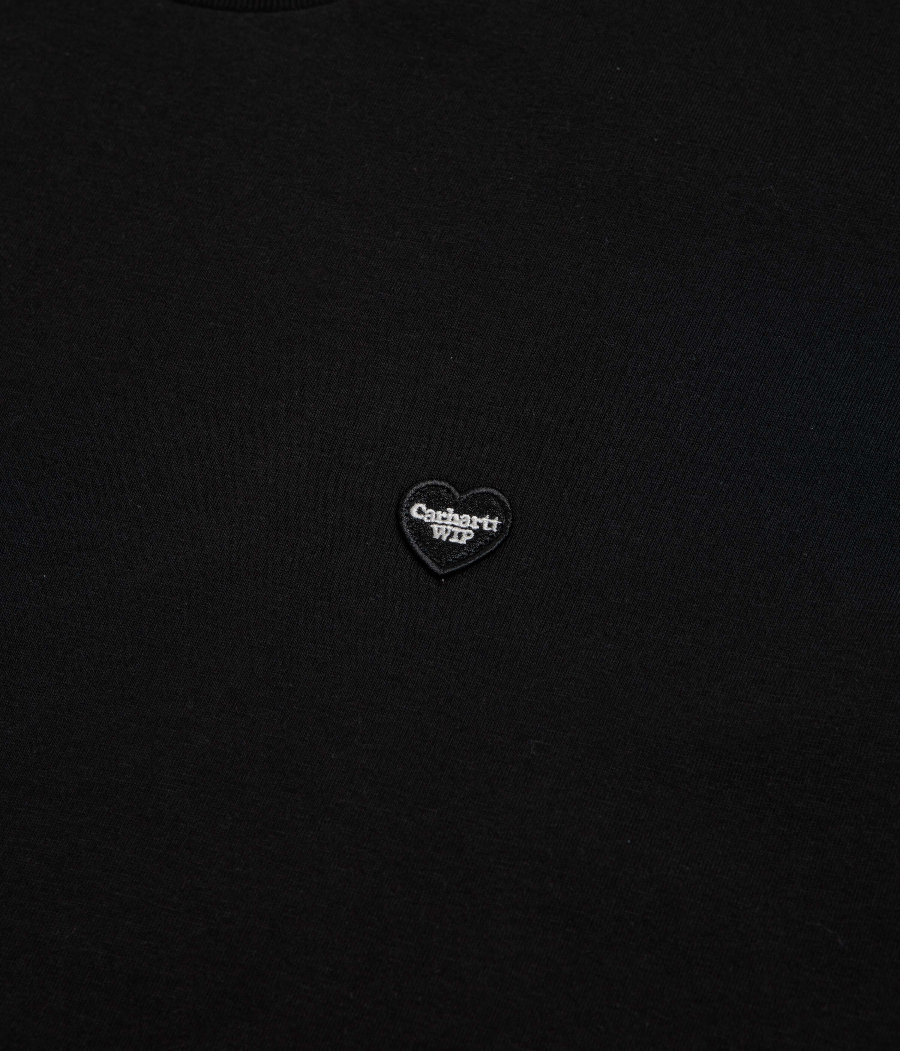 Carhartt Small Heart T-Shirt - Black / Black