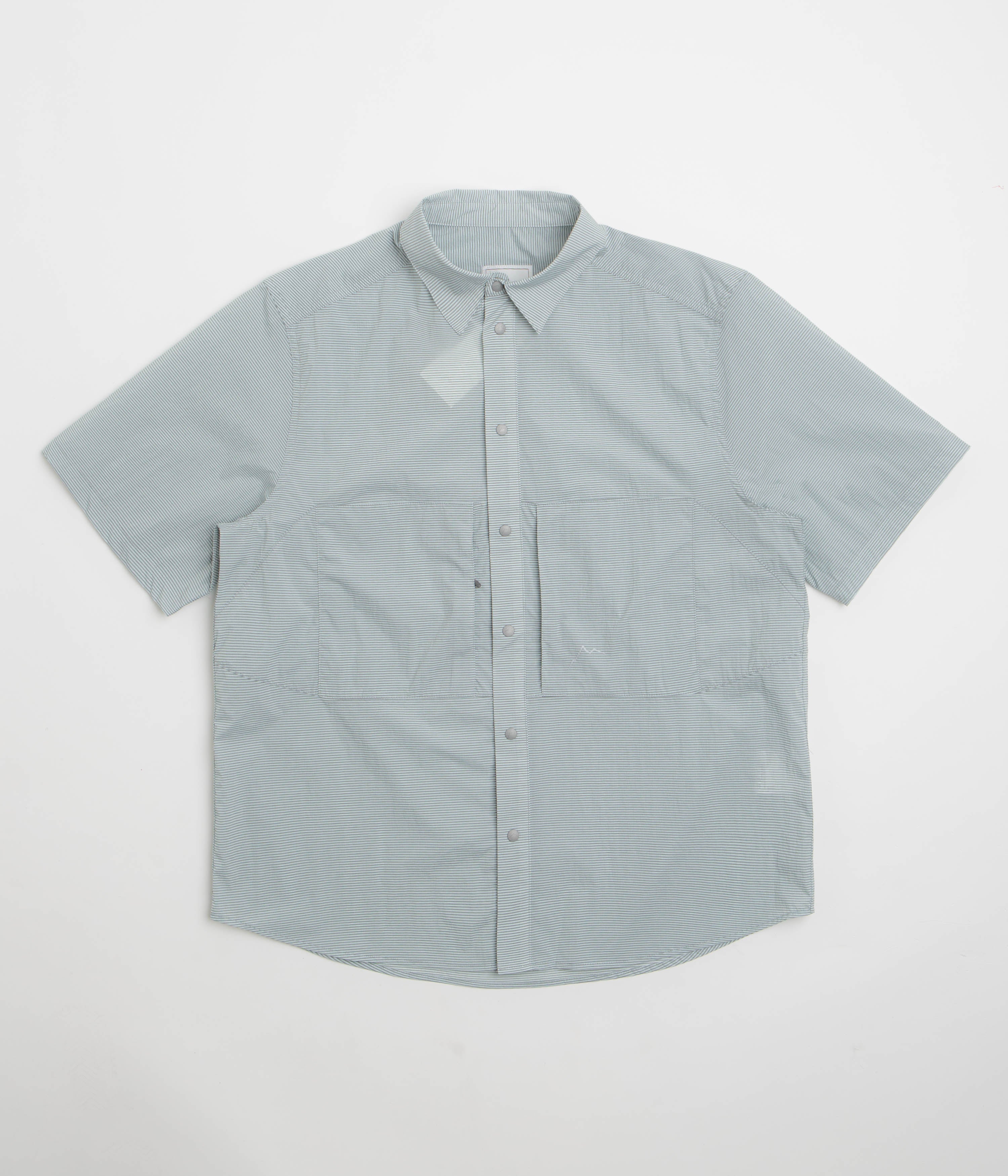 Cayl CHK 2Pocket Short Sleeve Shirt - Light Grey