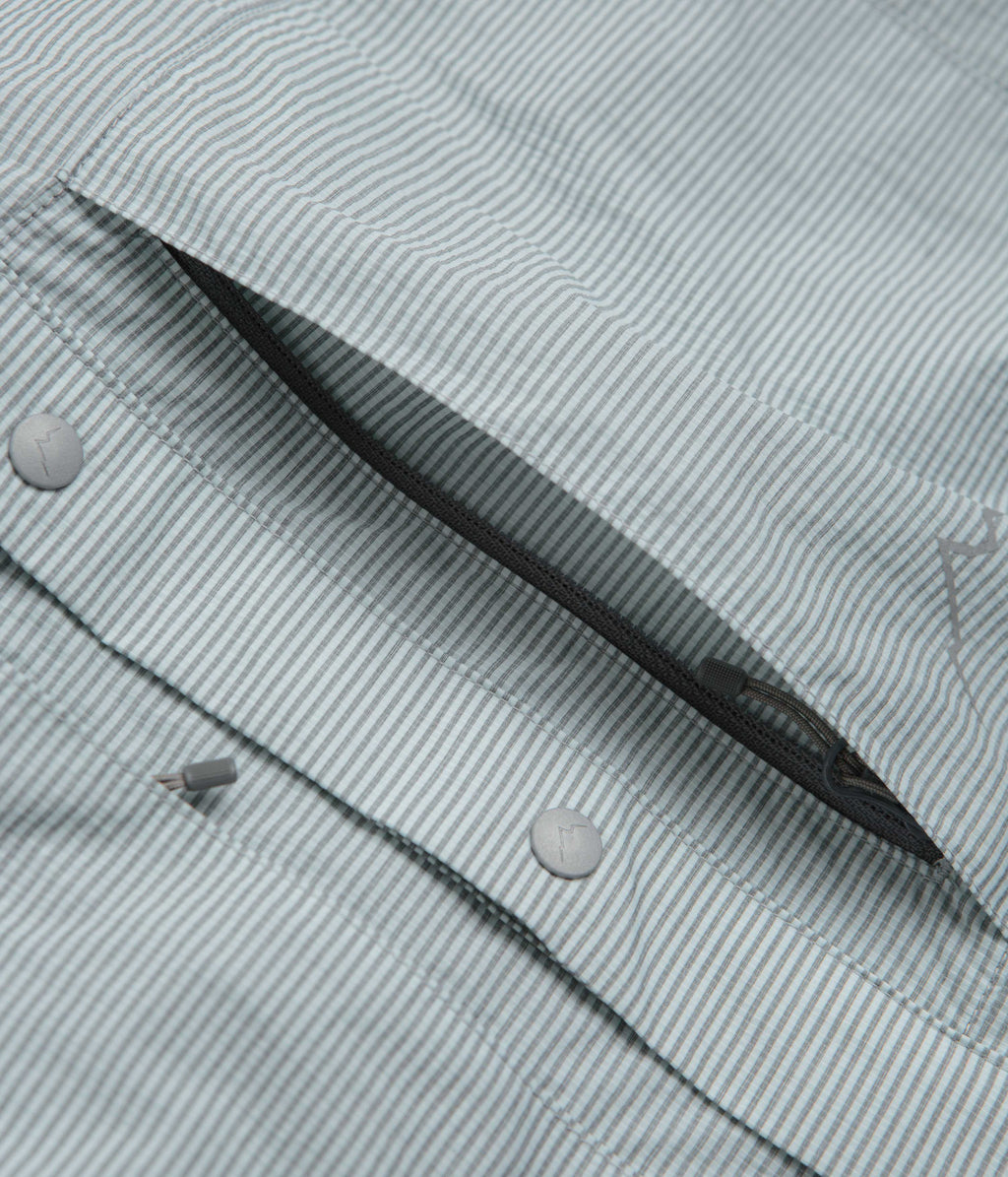 Cayl CHK 2Pocket Short Sleeve Shirt - Light Grey