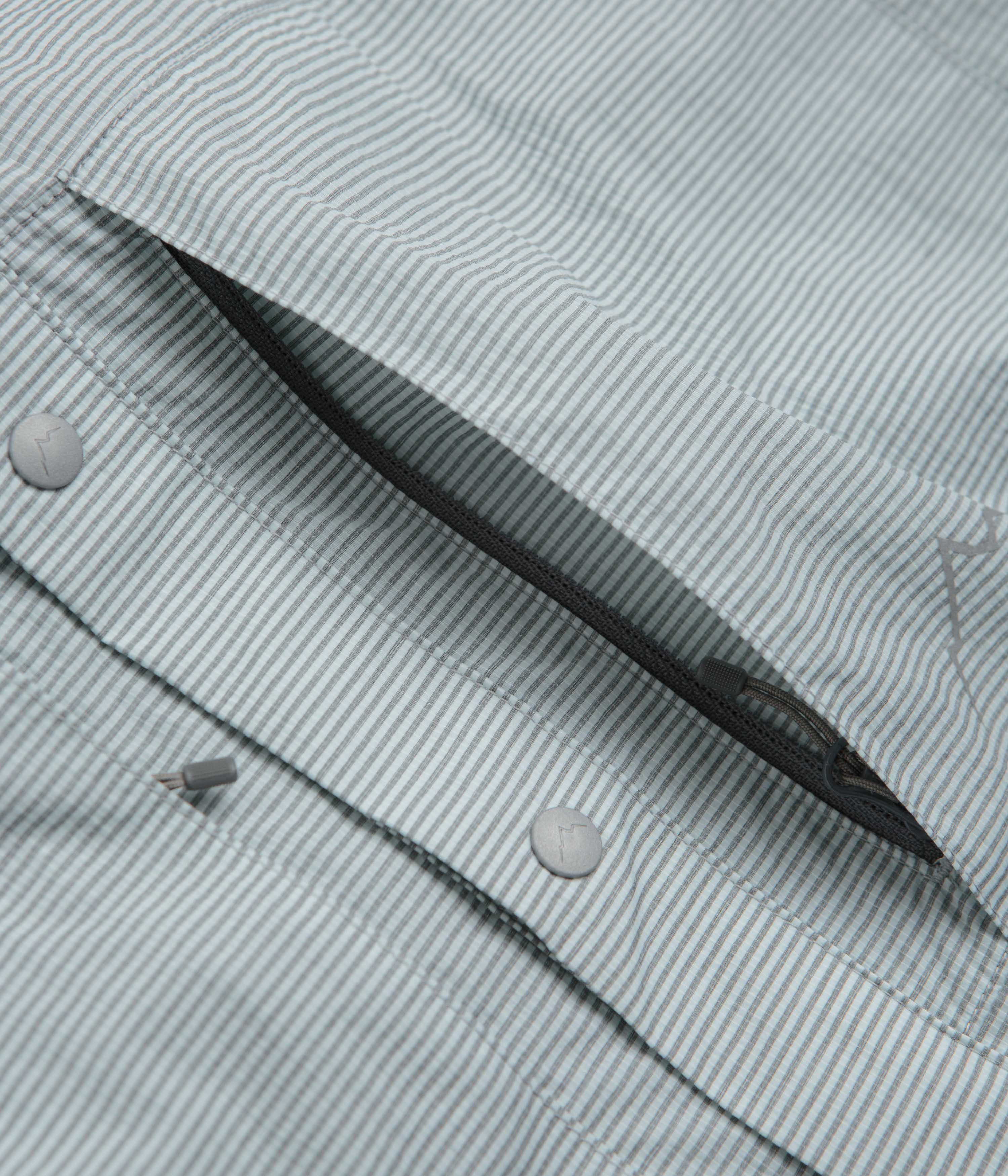 Cayl CHK 2Pocket Short Sleeve Shirt - Light Grey