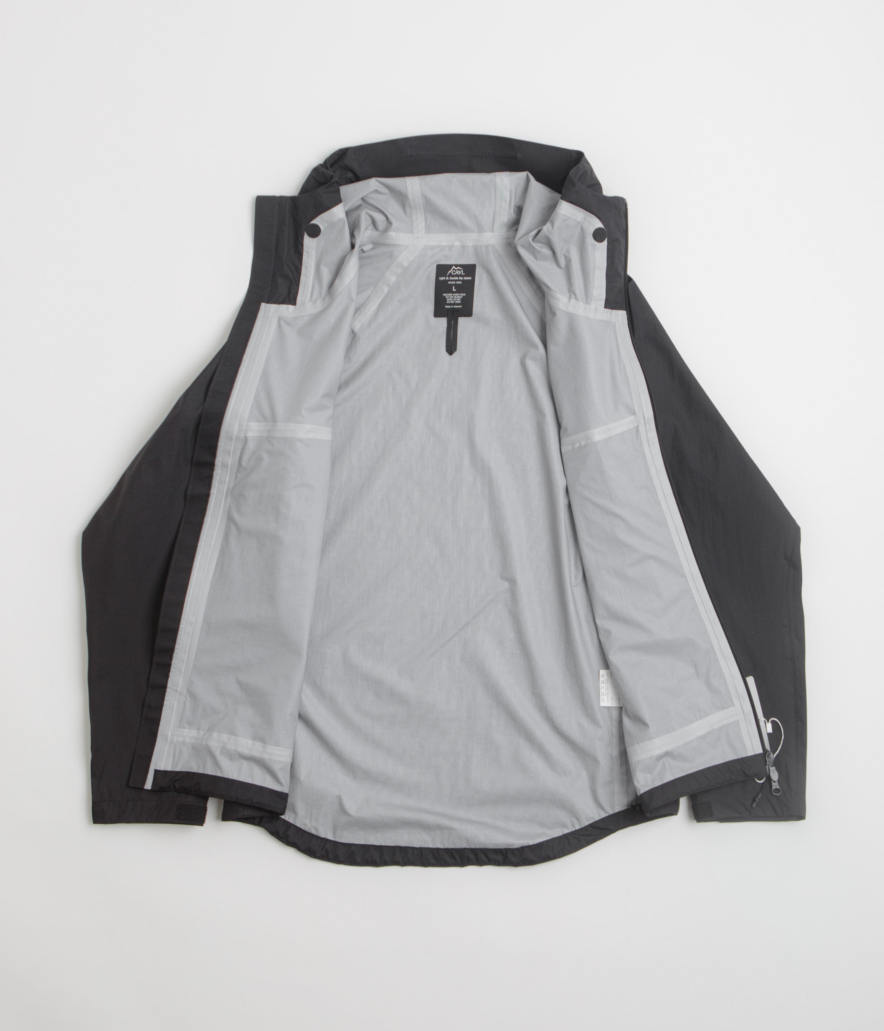 Cayl Light 3L Double Zip Jacket - Black