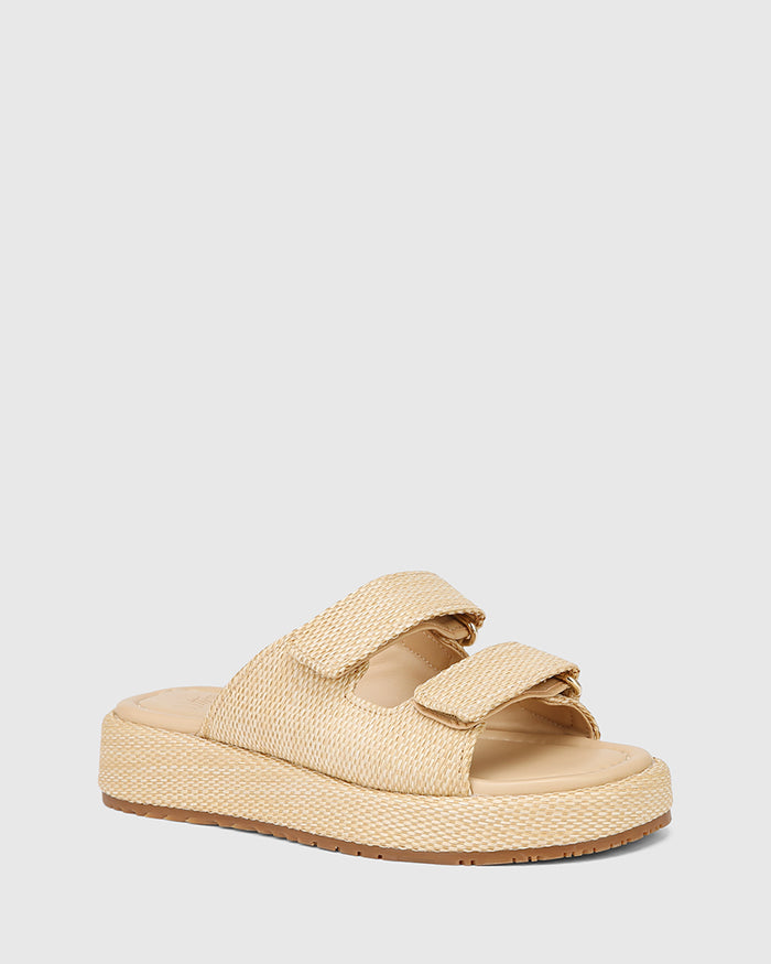 Codi Natural Woven Textile Flatform