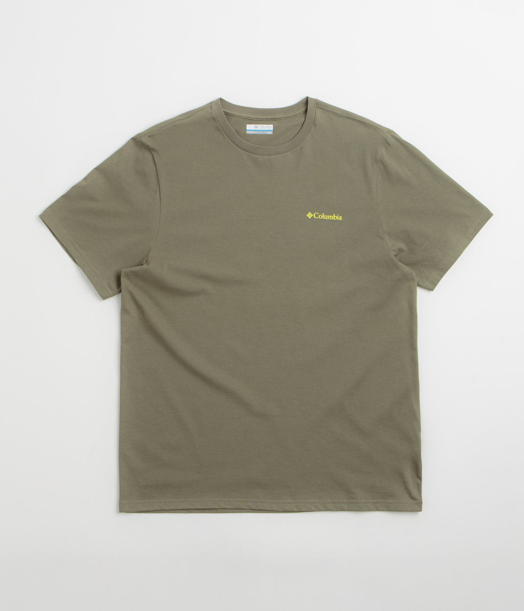 Columbia CSC Outdoor Back Graphic T-Shirt - Stone Green / Shining Sandscape