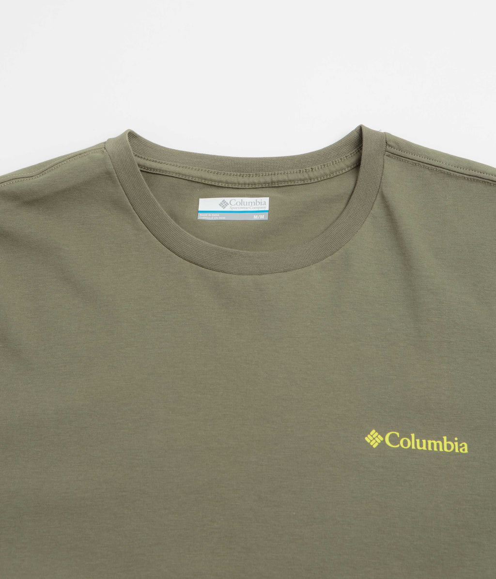 Columbia CSC Outdoor Back Graphic T-Shirt - Stone Green / Shining Sandscape