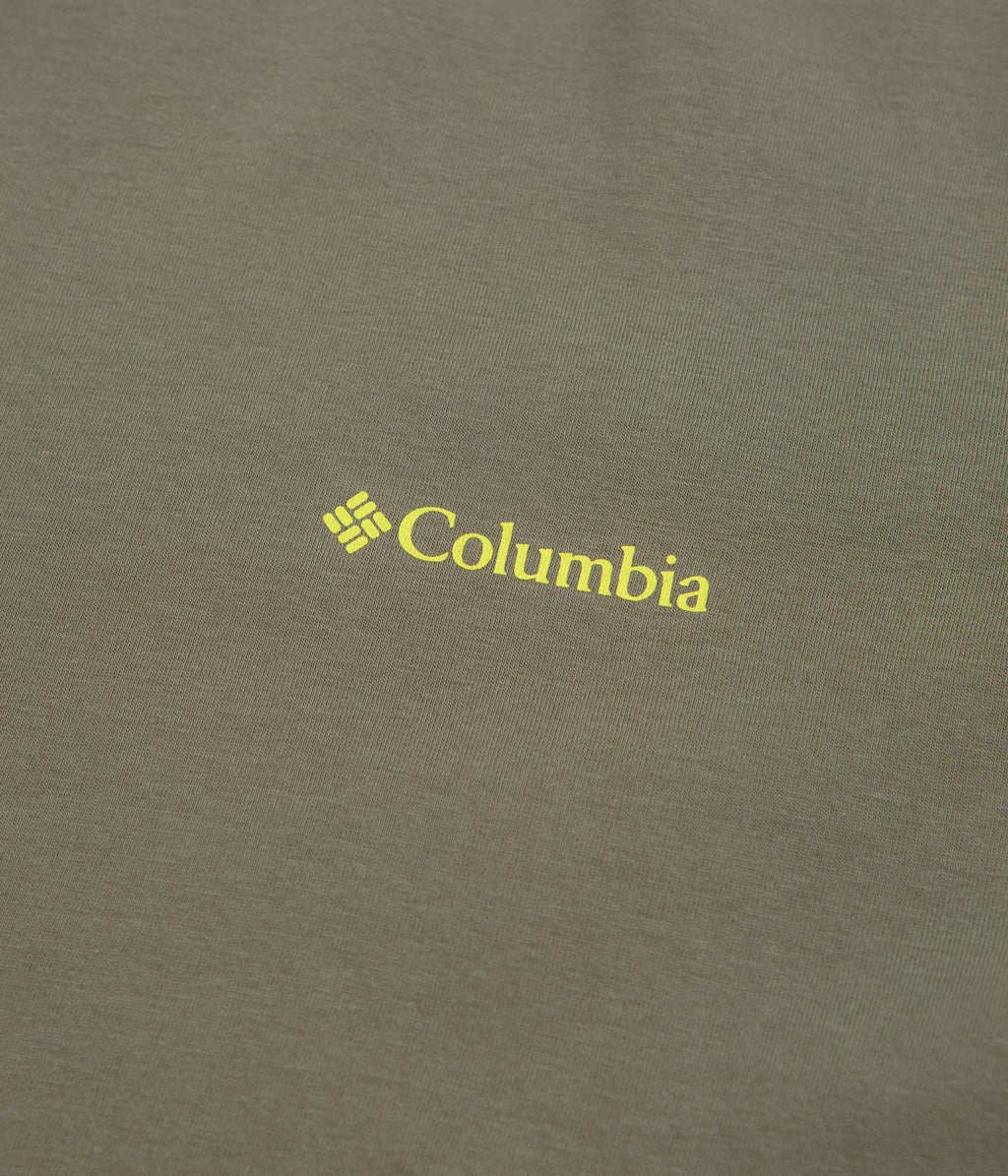 Columbia CSC Outdoor Back Graphic T-Shirt - Stone Green / Shining Sandscape