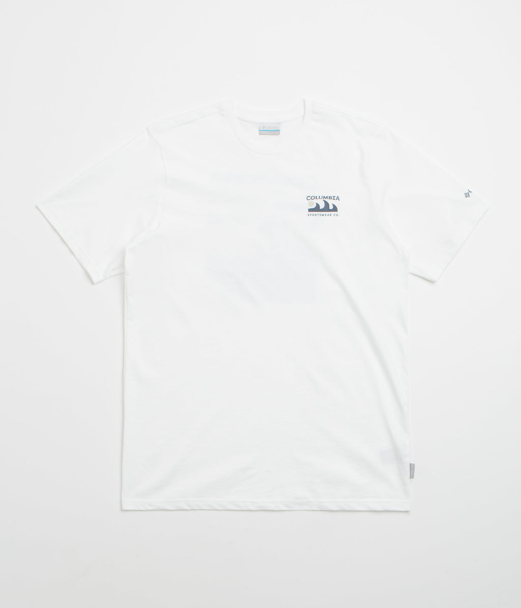 Columbia Explorers Canyon Back T-Shirt - White / Peaks and Waves