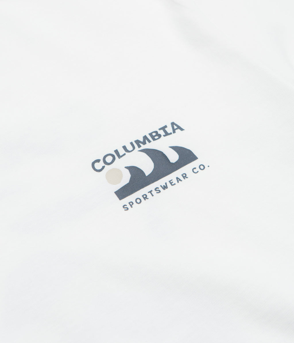 Columbia Explorers Canyon Back T-Shirt - White / Peaks and Waves