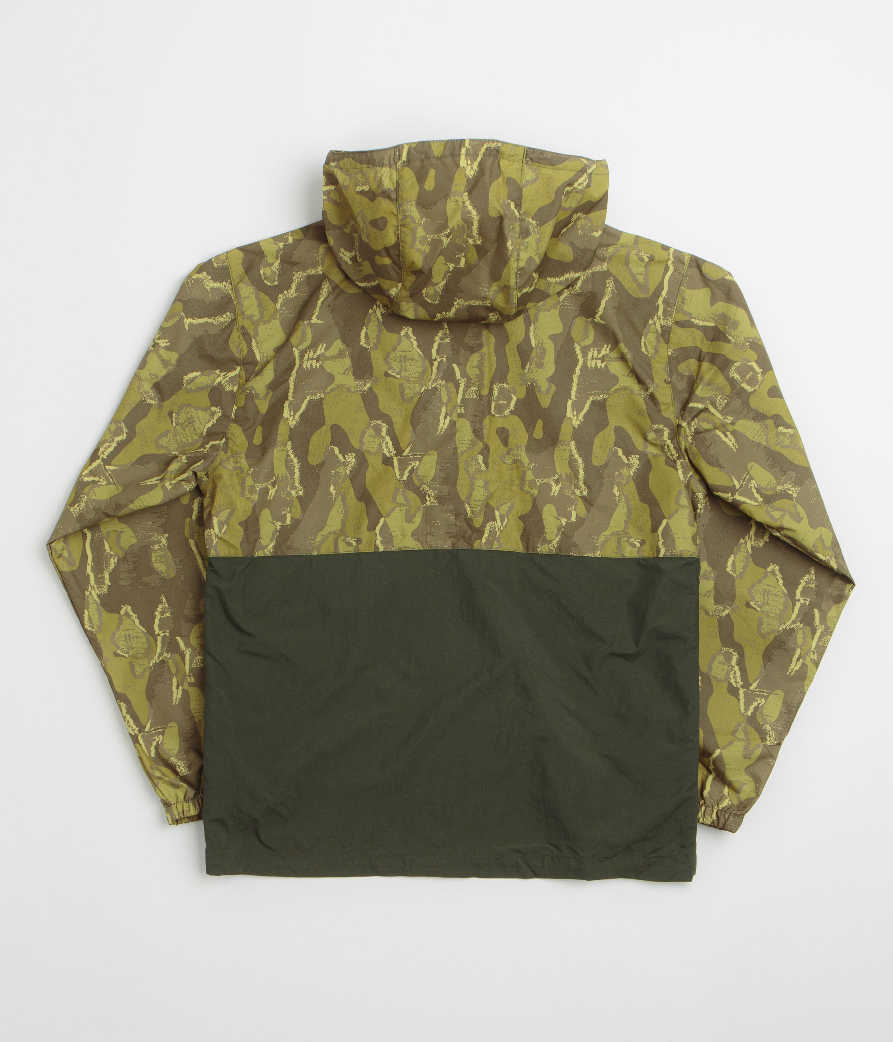 Columbia Spire Valley Printed Windbreaker Jacket - Mossy Green Treebark / Greenscape