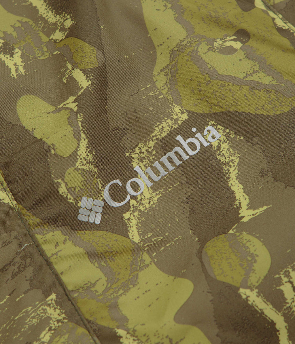 Columbia Spire Valley Printed Windbreaker Jacket - Mossy Green Treebark / Greenscape
