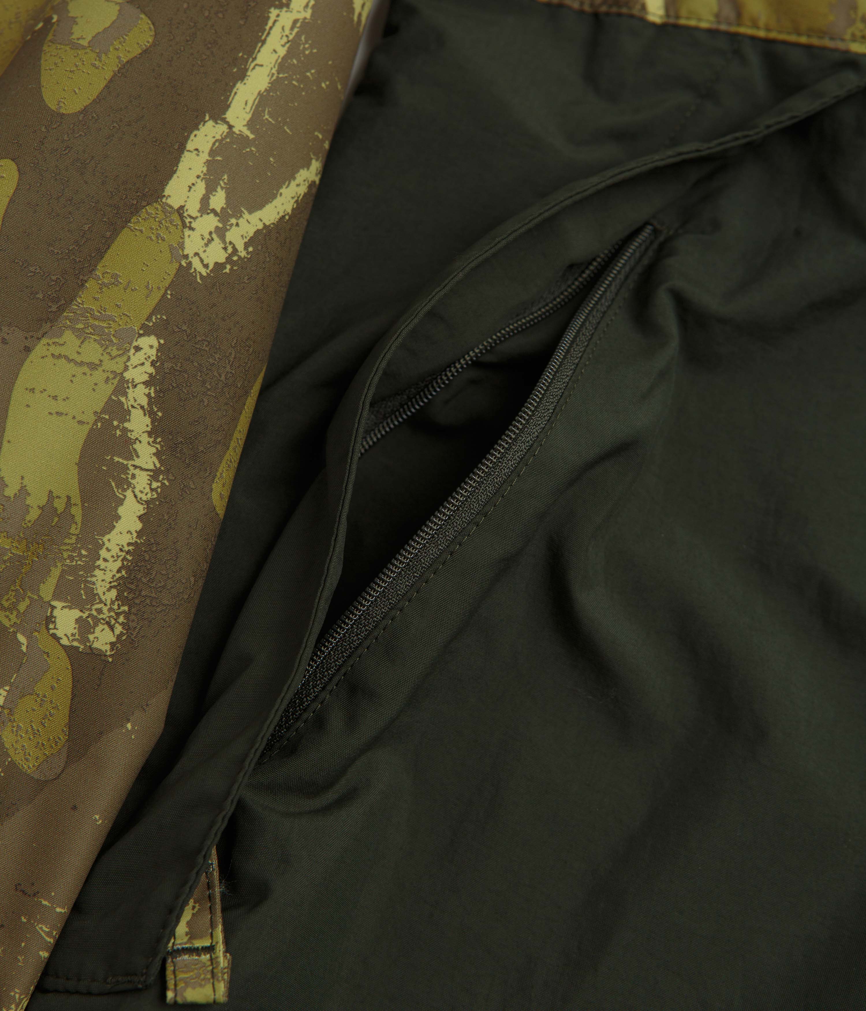 Columbia Spire Valley Printed Windbreaker Jacket - Mossy Green Treebark / Greenscape