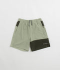 Columbia Hike Color Block Shorts - Safari / Greenscape