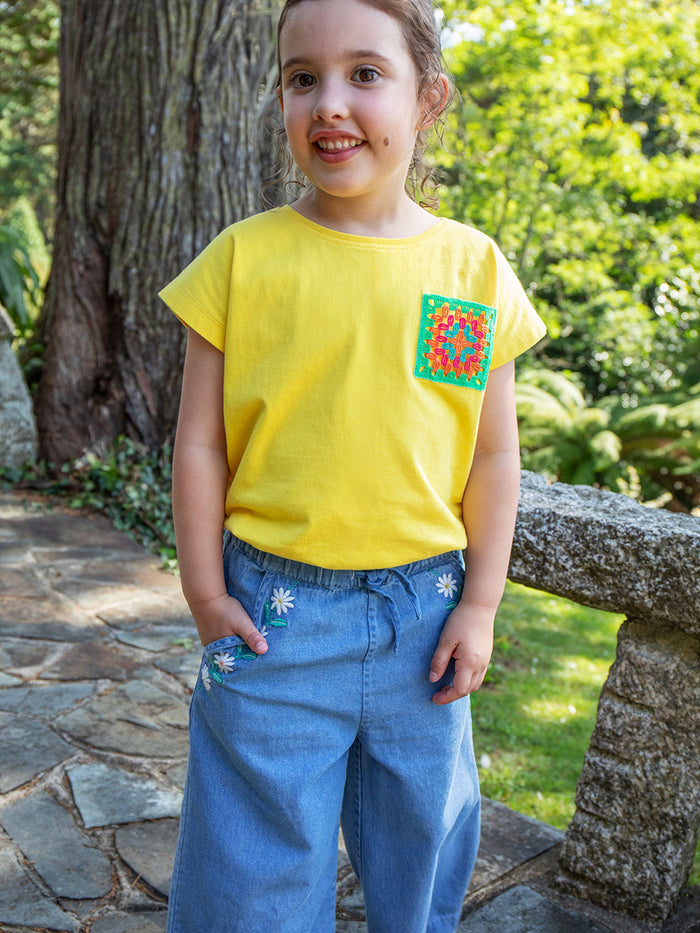 Crochet Pocket T-Shirt