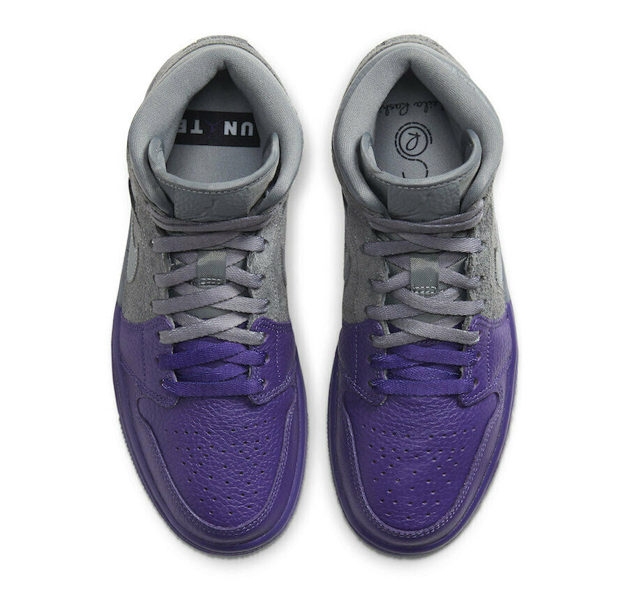 Women's Jordan 1 Mid SE UC "Sheila Rashid" Cool Gry/Cl Grey (CW5897 005)