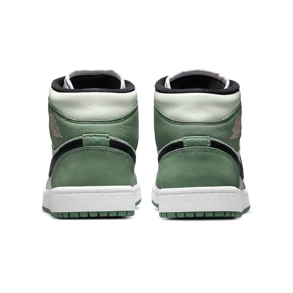 Women's Jordan 1 Mid SE Dutch Green/Black-Barely Green (CZ0774 300)